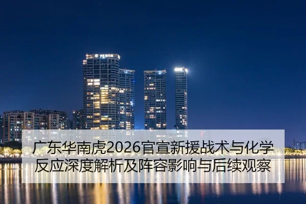 广东华南虎2026官宣新援战术与化学反应深度解析及阵容影响与后续观察